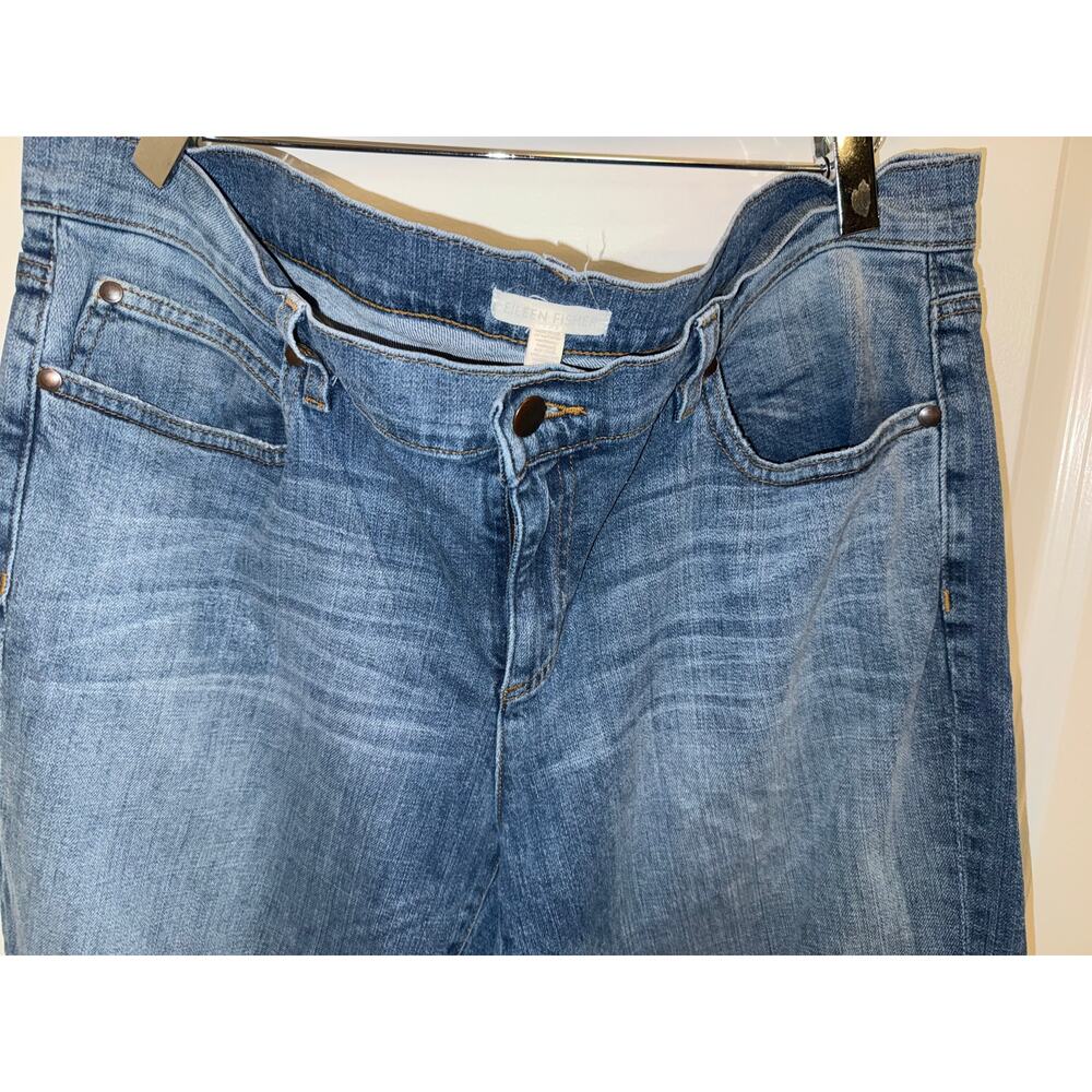 Eileen Fisher Jeans Women Medium Wash Straight Leg Minimalist Denim - Picture 5 of 14